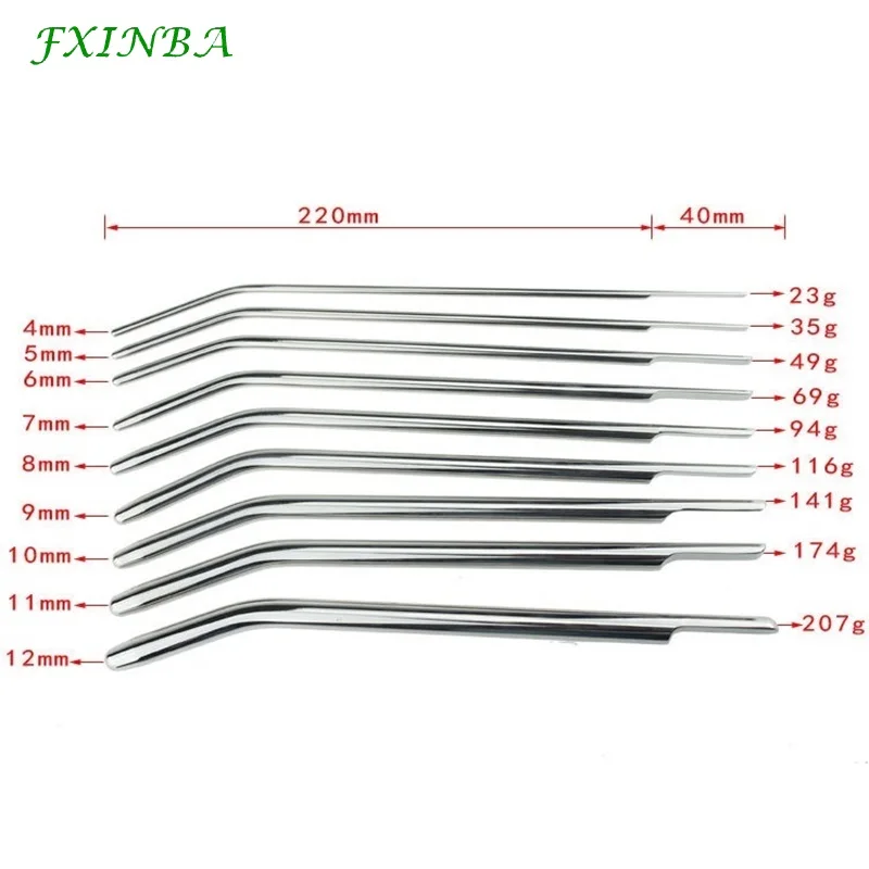 FXINBA 4-12 мм нержавеющая сталь заглушка для пениса мужской уретрный расширитель со