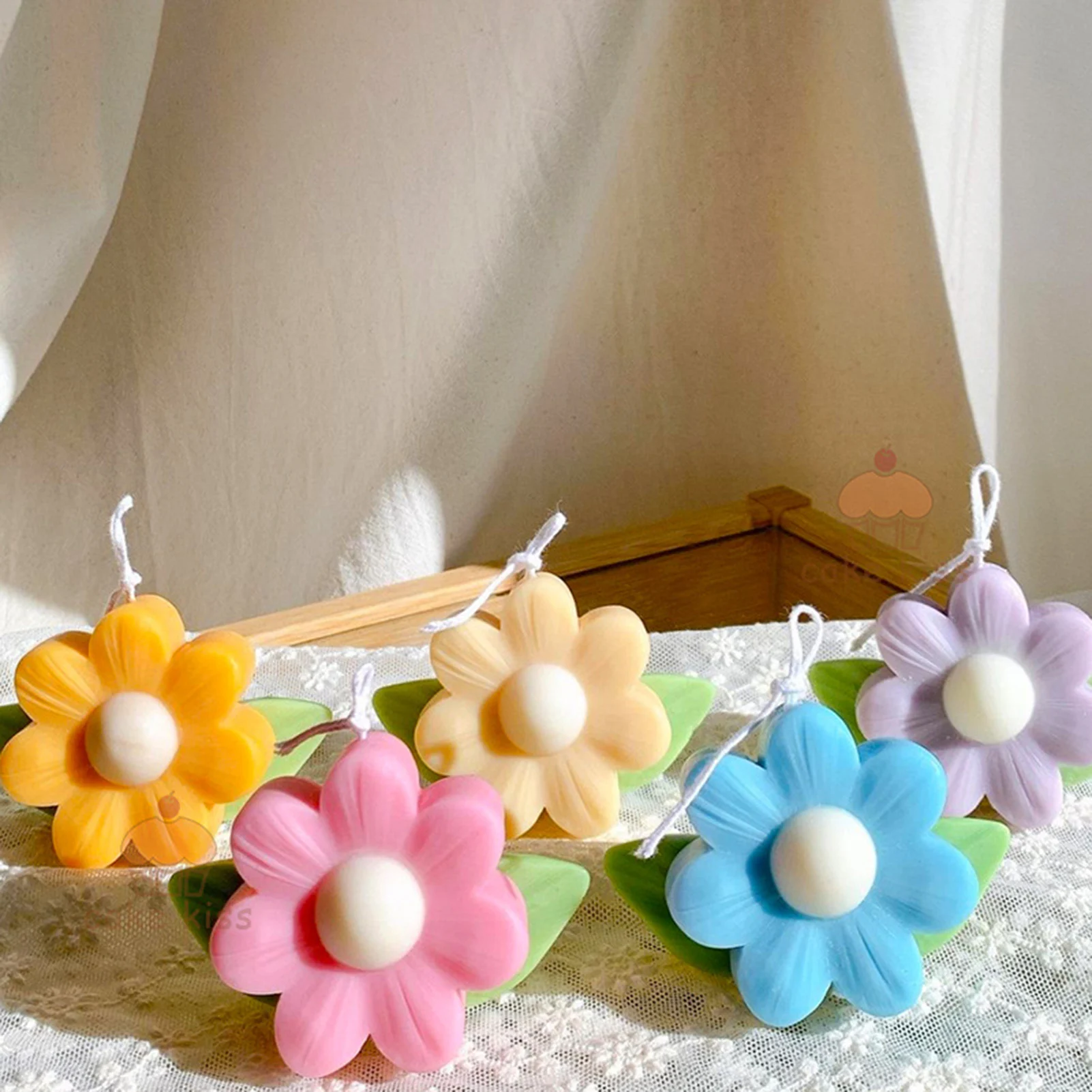 

3D Flower Silicone Mold Candle Mold Aroma Wax Soap Molds DIY Candle Making Cake Pastry Baking Decorating Tools Candle Soap Mould