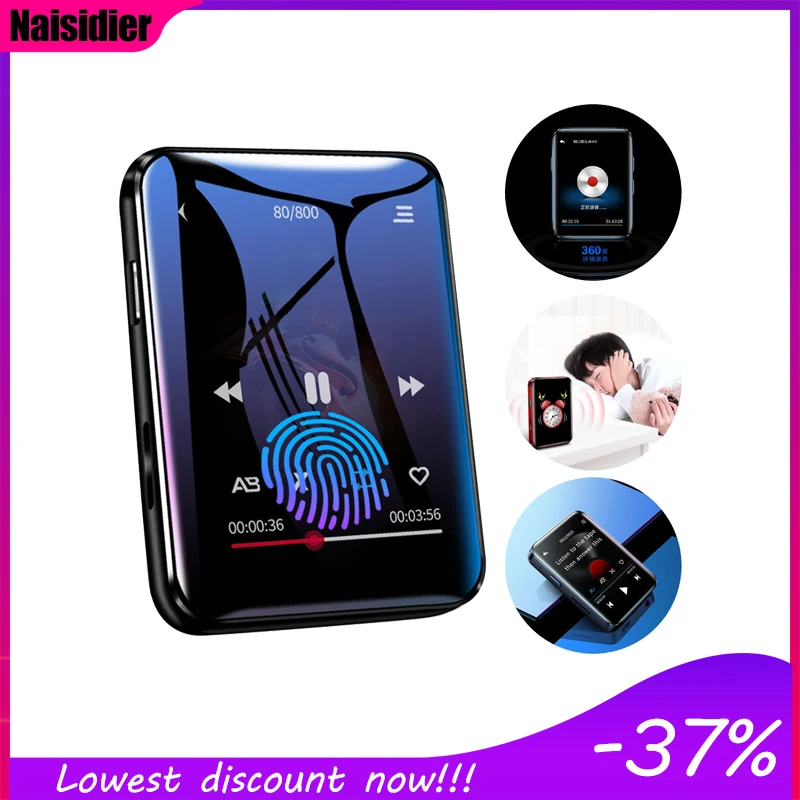 

MP3 Player Bluetooth Music Player Full Touch Screen Portable FM Radio Recorder Radio Recorder For Music Playing Bluetooth MP3