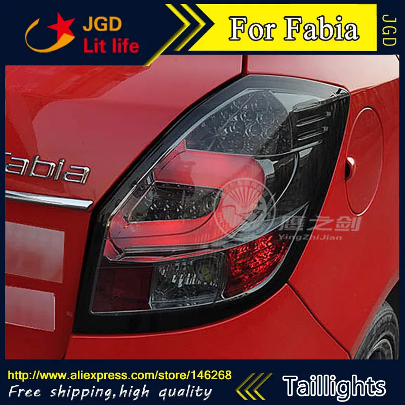 Стайлинг автомобиля задний фонарь для Skoda Fabia 2008-2012 светодиодный крышка багажника