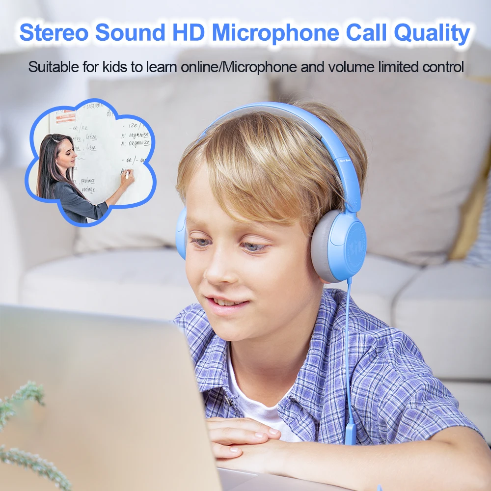 Наушники New Bee детские складные регулируемые с разъемом 3 5 мм|Наушники и