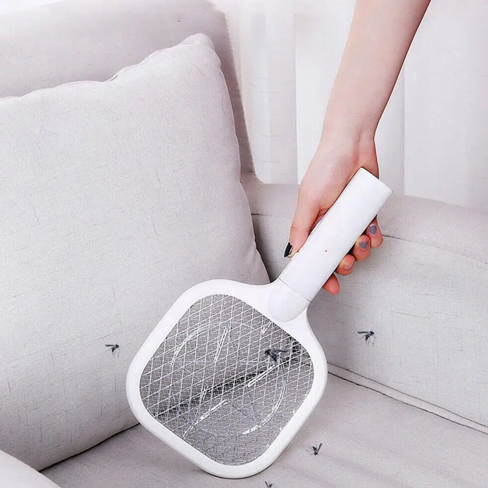 

Новый бытовой телефон, два в одном, перезаряжаемая Вертикальная настенная мухобойка, мухобойка фиолетовая L Z6e4