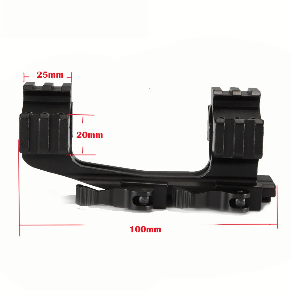 

Tactical Red Dot Scope Bracket Three-sided Fishbone Conjoined Quick Release Fixture 25.4/30mm Pipe Diameter Scope Accessories