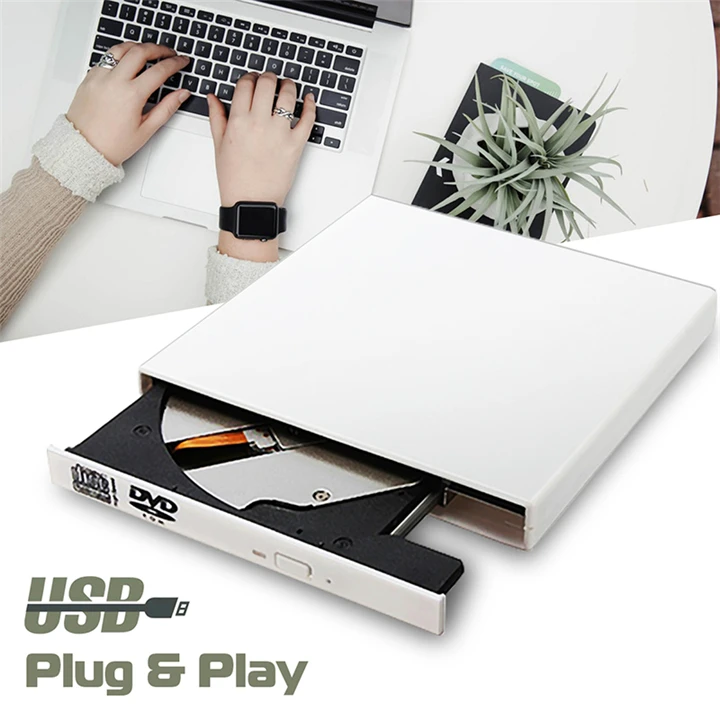 

External Optical Drive DVD ROM CD RW USB 2.0 CD/DVD Player Combo Reader Write Portatil for Laptop Computer Windows7/8/10