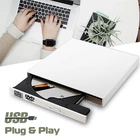 Внешний оптический привод DVD ROM CD RW USB 2,0, комбинированный считыватель CDDVD, портативный для ноутбука, компьютера, Windows 7810