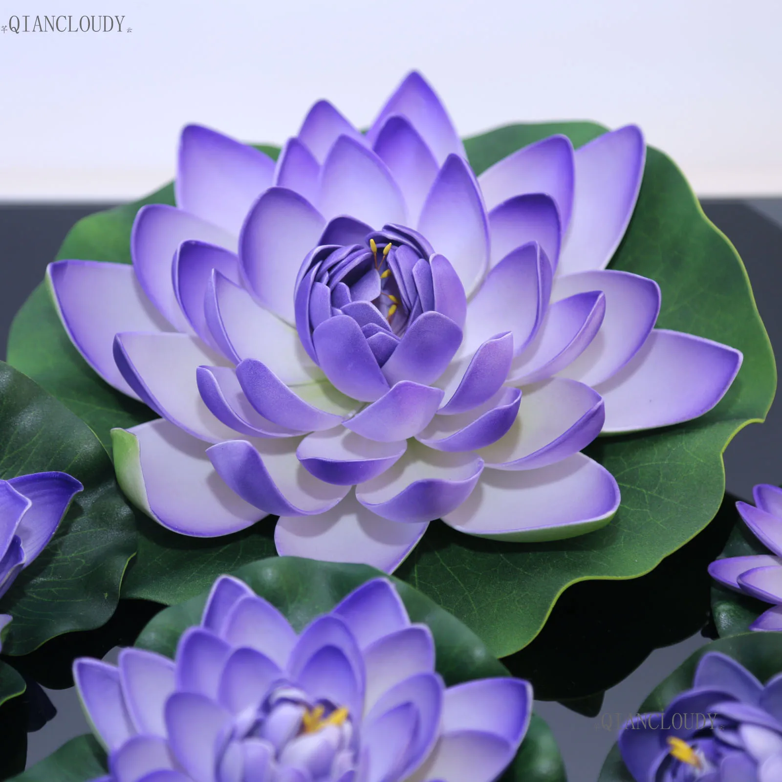 Искусственное фиолетовое водоёмы листья лотоса цветы водяная Лилия плавающий