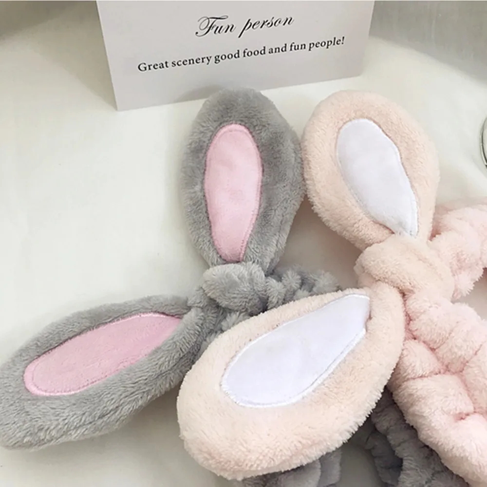 Повязка для волос с кроличьими ушками женщин и девочек эластичная заколка