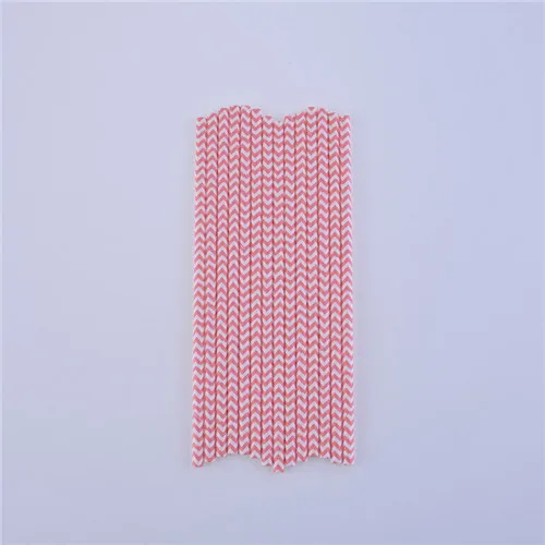 25 шт одноразовые волнистые золотые серебристые зеленые бумажные соломинки для