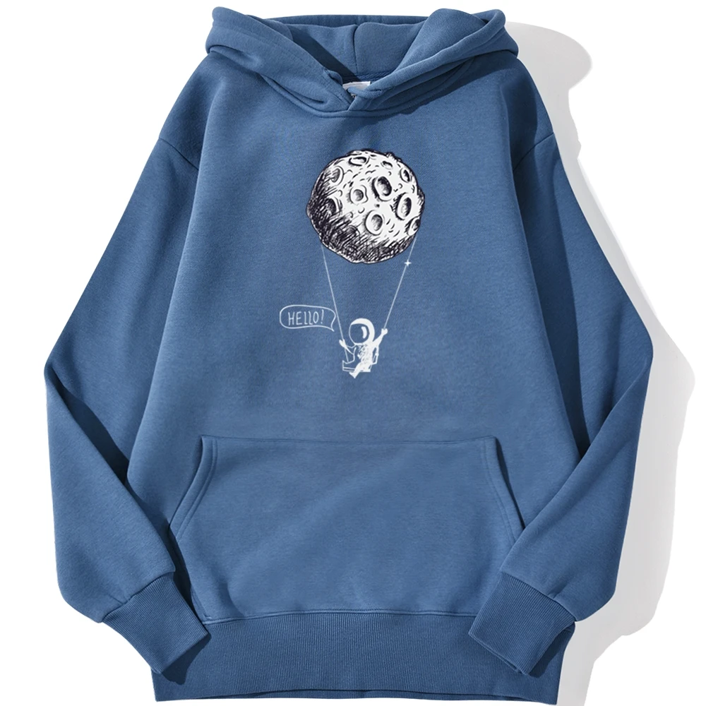

To Moon Astronauts Cartoon Pullover Man Autumn Daily Casual Hoodie Streetwear Warm Hooded Tops Hip Hop Harajuku Sweatshirt