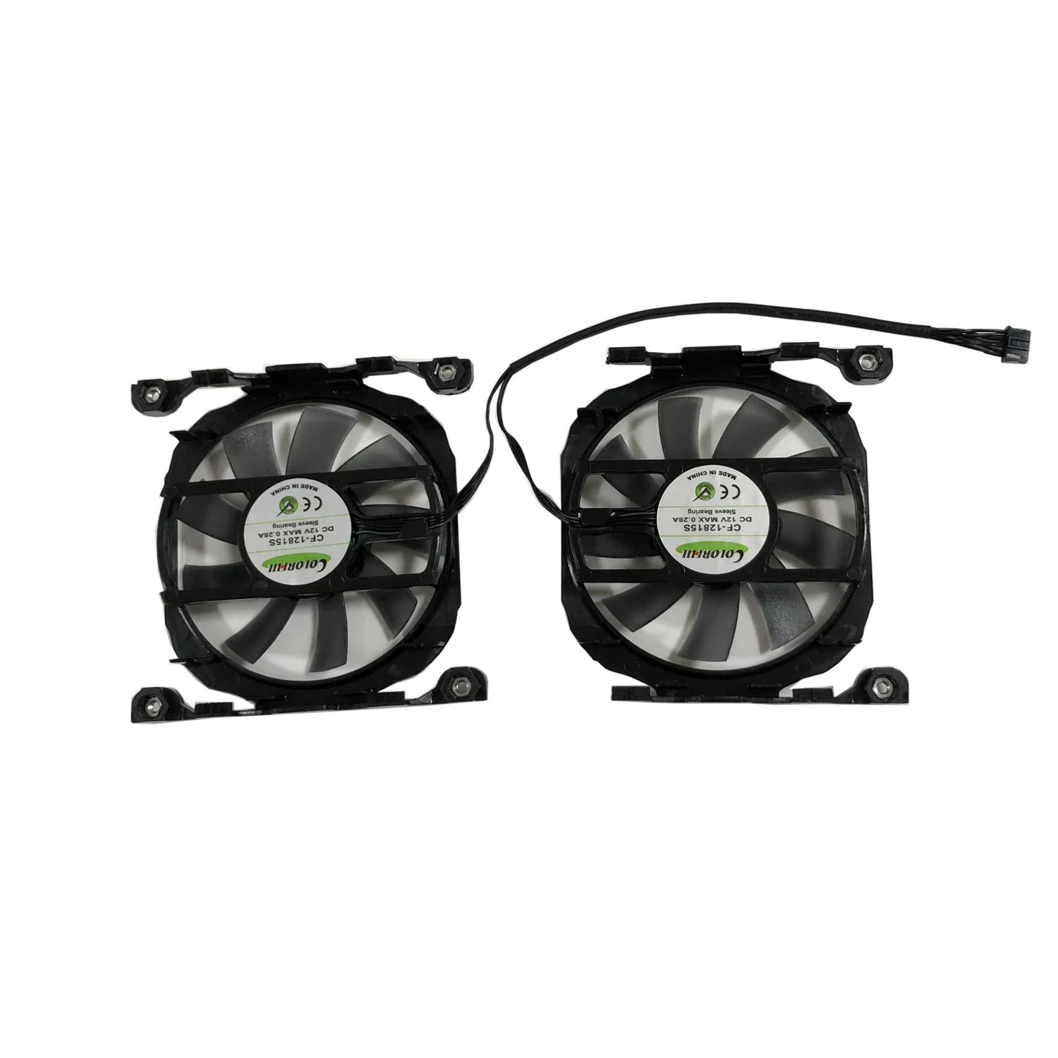2 шт./компл. CF 12815S GPU радиатор Графика вентилятор для Эльза GeForce RTX 2070 S.A.C GTX 1060 970 960