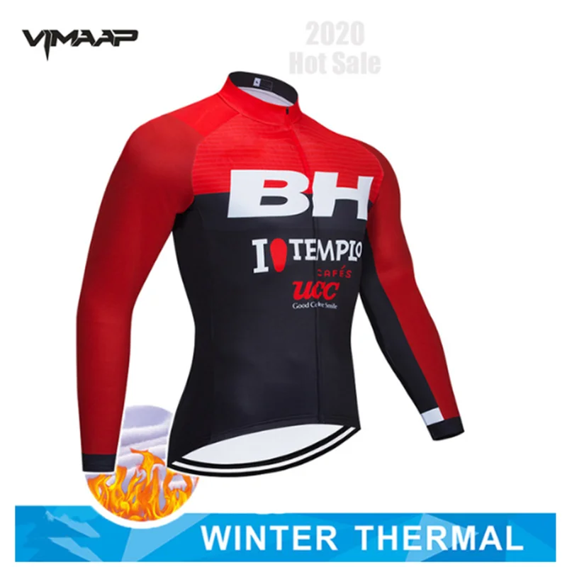 2020 профессиональная Джерси для езды на велосипеде из флиса с длинными рукавами