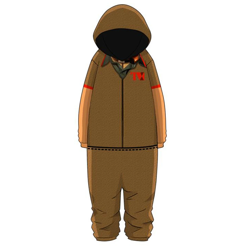 

Anime Loki Cosplay Jumpsuit Sleepwear 3D Printed Long Sleeve Hooded Pajams