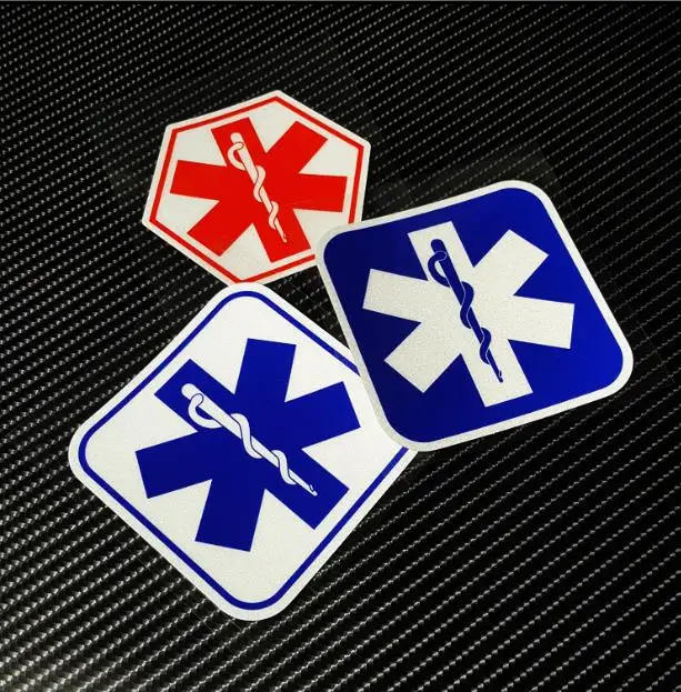 Светоотражающие виниловые наклейки закуски Star of Life для ноутбука автомобиля