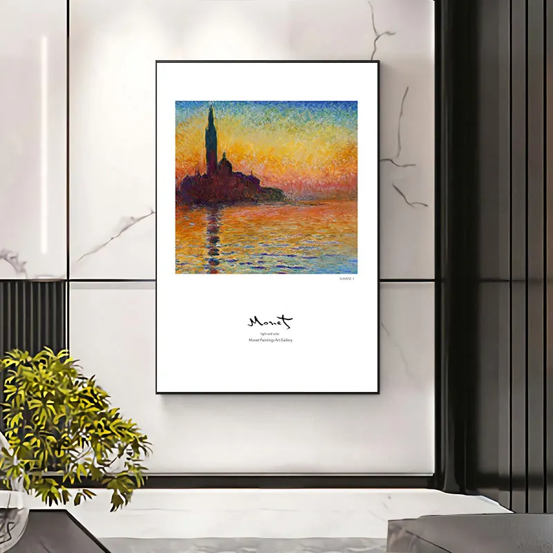 

Landscape Picture Monet Paintings Art Gallery Canvas Painting Decor Oil Painting Wall Picture Poster Modern Wall Art Picture