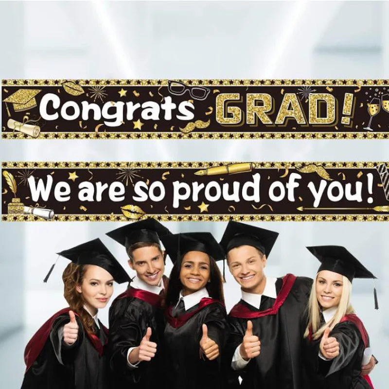 

Graduation Party Decorations Banner Garland Congratulate Graduate Celebrate Party Supplies