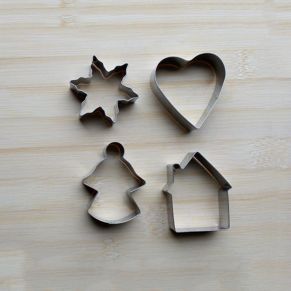 10 шт. рождественское печенье формочка из нержавеющей стали резак конфеты плесень