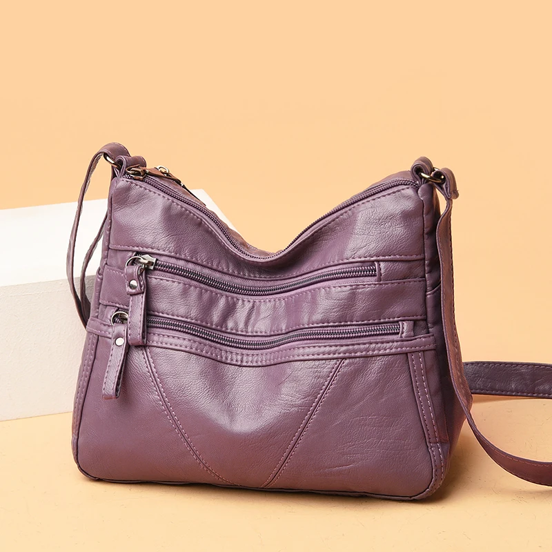 

Crossbody Bags for Women Soft Leather Luxury Handbags Women Bags Designer Female Shoulder Messenger Bag Totes Top-handle Bag Sac