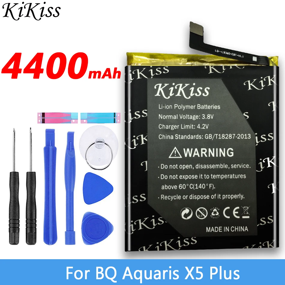 Для BQ Aquaris X5 плюс 4400 мАч высокой Ёмкость Батарея для сотовый телефон большой