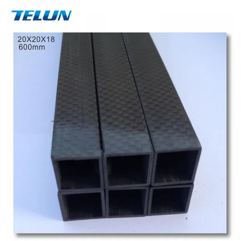 4pcs 20X20X18(Inner diameter)X600MM 3K carbon fiber square tube of pure multi rotor | Обустройство дома