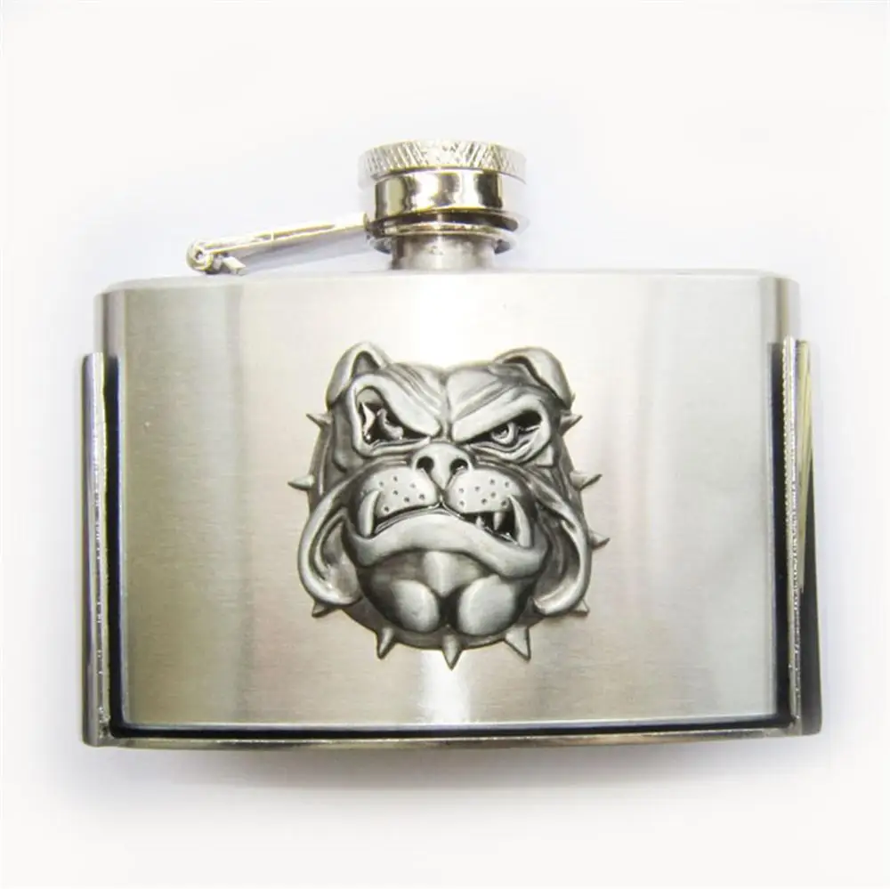 Эмалированная пряжка для ремня в виде британского бульдога 3 унции из