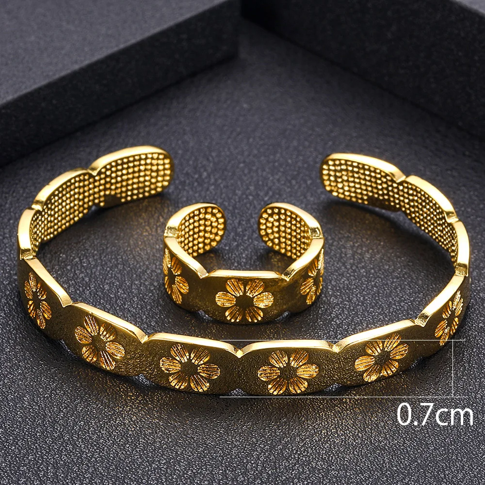 Jankely Роскошный Уникальный Африканский браслет кольцо набор комплекты украшений