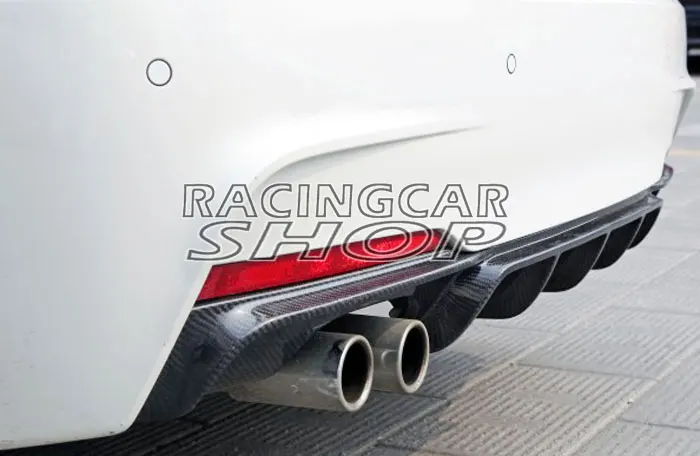 P Style REAL CARBON FIBER REAR DIFFUSER FOR BMW F30 3-SERIES SEDAN M-TECH M-Sport BUMPER 320i 328i B158 | Автомобили и мотоциклы