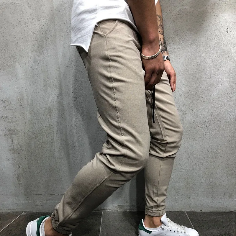 CYSINCOS 2020 модные однотонные брюки карго в стиле хип хоп мужские для фитнеса