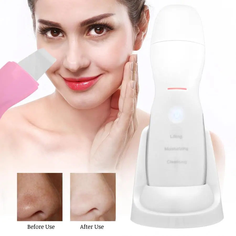 Ультразвуковой скруббер для кожи машина удаления угрей глубокое очищение пор