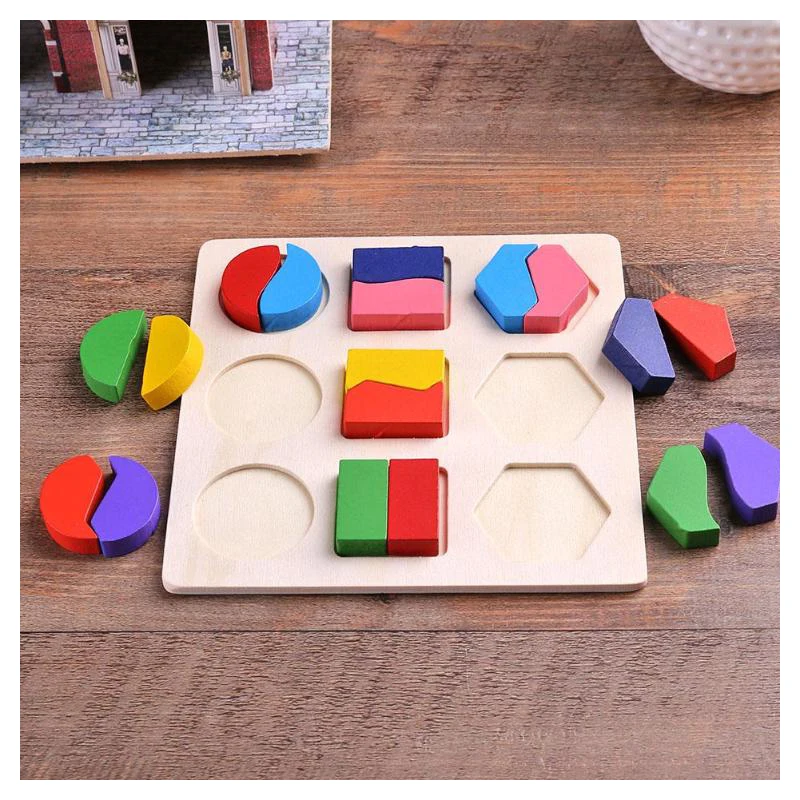 Деревянная игрушка геометрической формы Детская математическая судоку