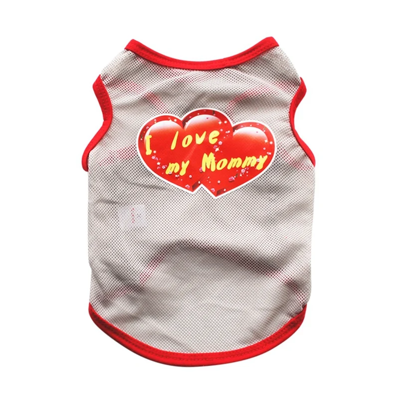 

Cute Dog Tshirt Soft Puppy Dogs Clothes Dog Shirt Cartoon Pet Clothes Summer Casual Vests For Small Medium Pets Dogs u