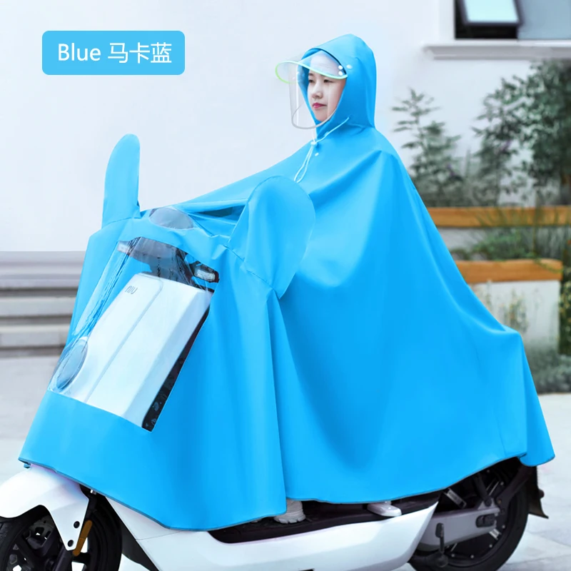 Длинное уличное пончо с капюшоном портативное розовое водонепроницаемое