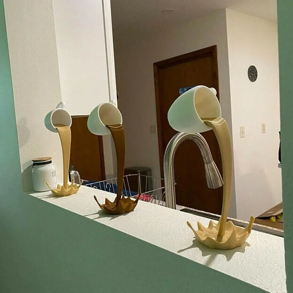 Украшение для кофейной чашки плавающая чашка скульптура розливное украшение