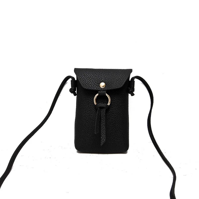 

Ladies Mobile Phone Bag for 2019 Autumn Sweet Lady Litchi Pattern New Slung Shoulder Coin Purse