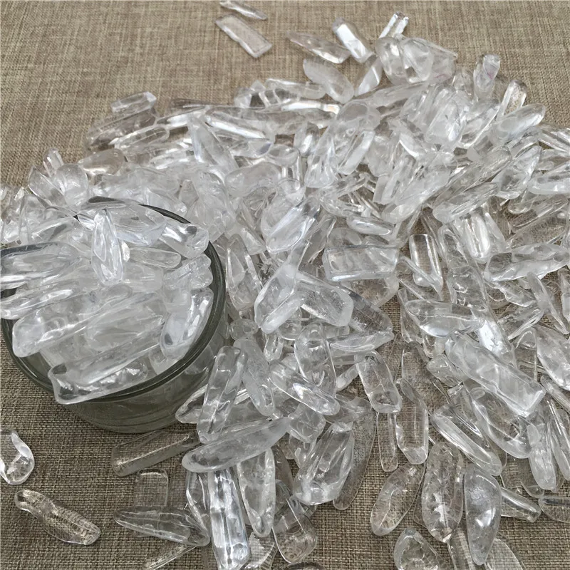 Натуральный заживляющий прозрачный кварцевый кристаллический концевой гравий