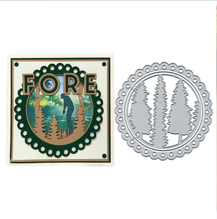 

Hot Forest Stencils Cutting Dies Scrapbooking DIY Decorative Metal Craft Embossing Template Blade Punch Knife Mould