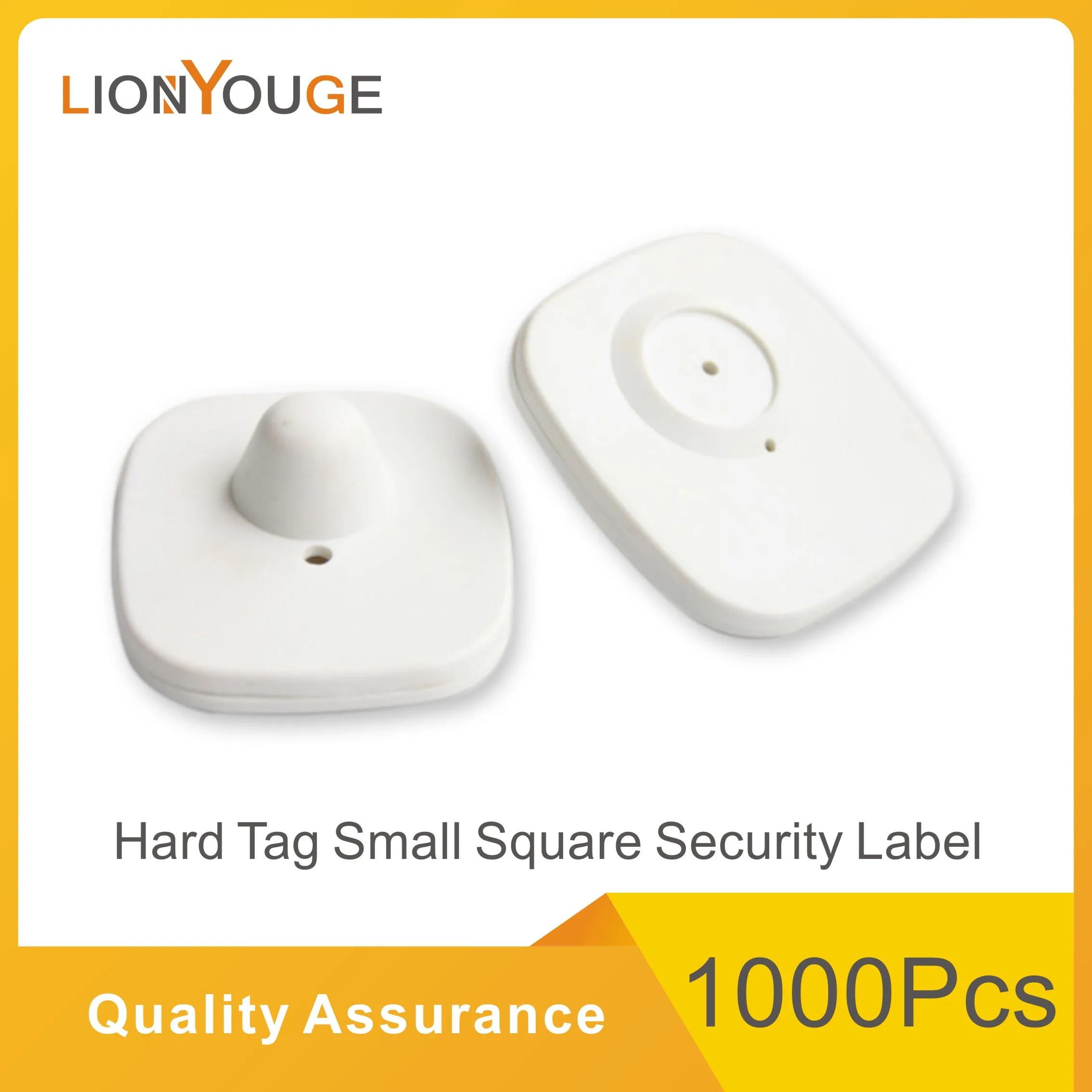Enlarge eas rf  hard tag,security tag mini square clothes tag  rf label 8.2mhz 46*42mm
