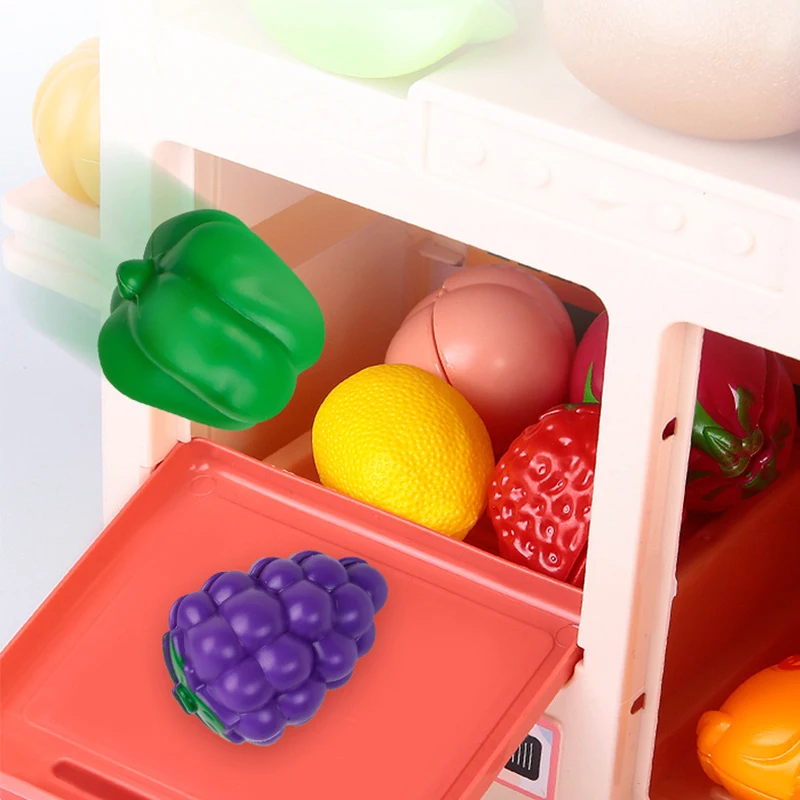 Большой Diy мини модели детских кухонных игрушек звук и светильник кухня