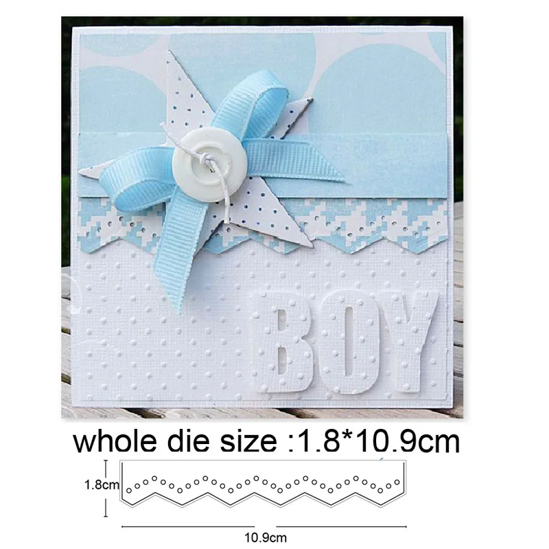 

Metal Cutting Dies pierced wave frame Crafts Stencils For Paper card Scrapbooking making Embossing Dies Cuts