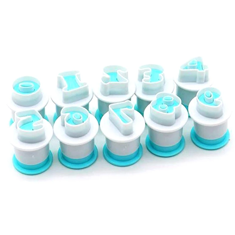 0 9 чисел торт плесень помадка плунжерный резак для печенья DIY шоколад мастика