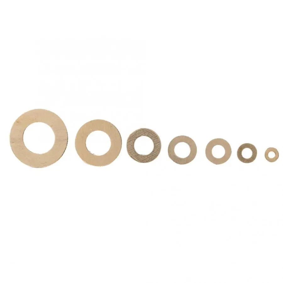 360 шт латунные уплотнительные прокладки кольца металлические плоские набор