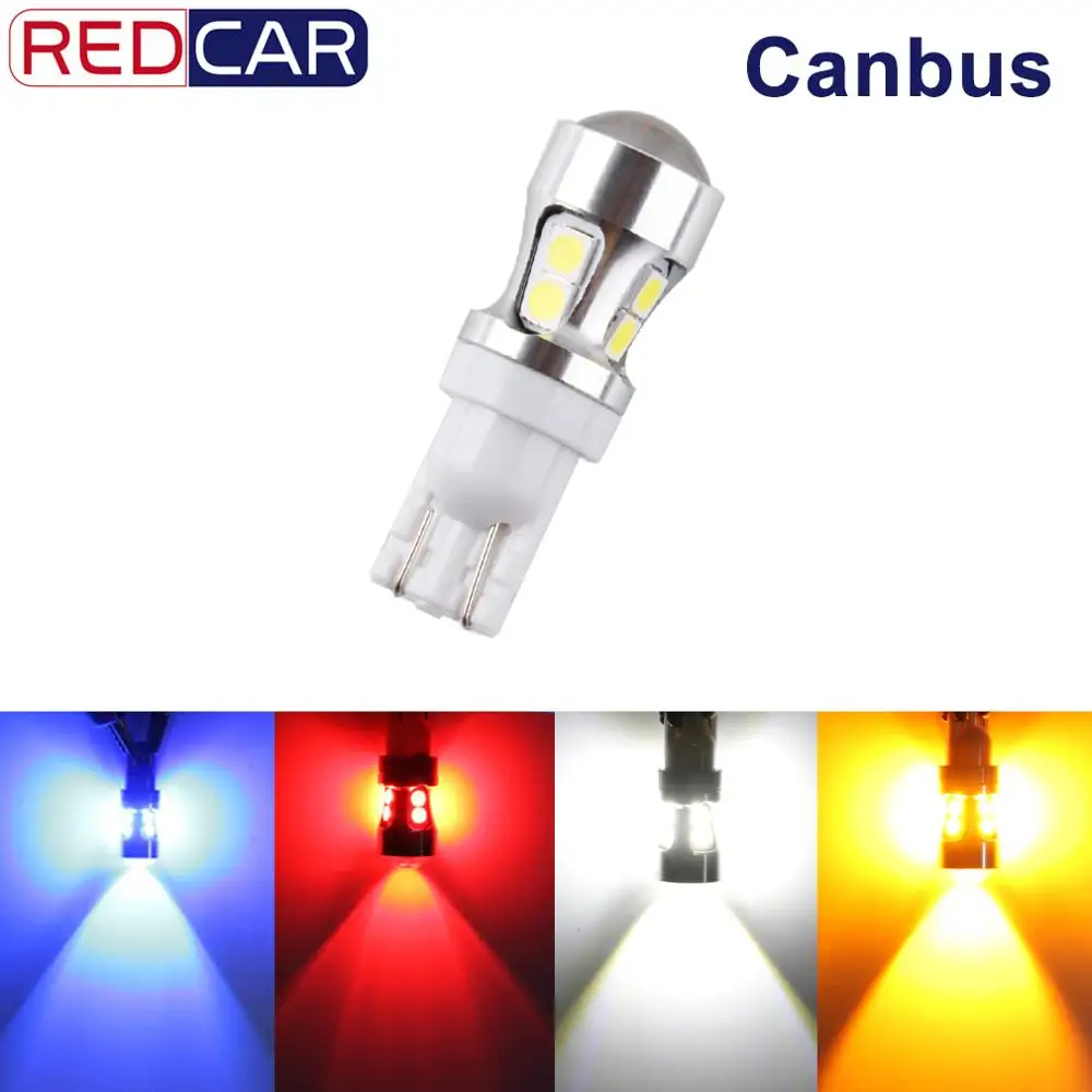 1 шт. T10 W5W светодиодный светильник 10SMD 3030 чипы Canbus безотказный авто 194 168 Клин