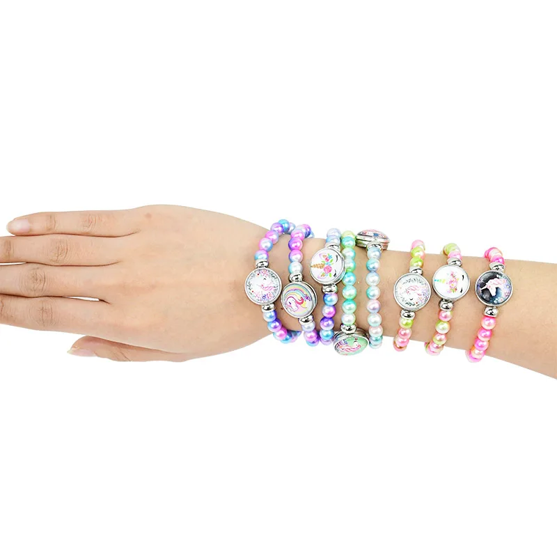 1 шт. детский плетеный браслет Единорог|Украшения своими руками для вечеринки| |