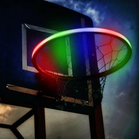 new led basketball light with solar luminous color changing basketball frame light bar led solar light with 1 m 30 light