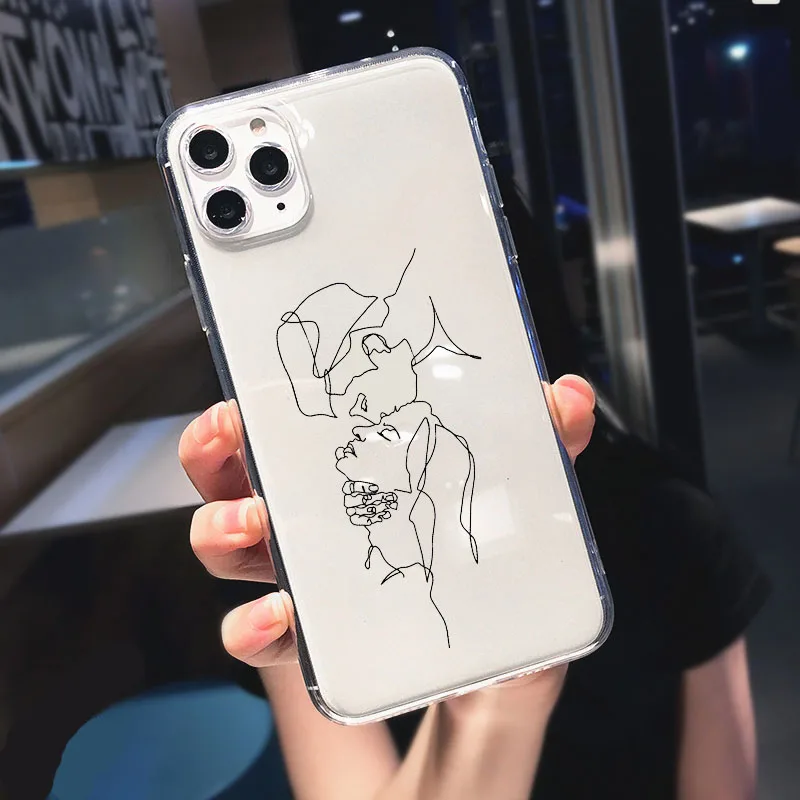 soft silicon funny phone case for iphone 13 11 pro max 12 mini se2020 6 7 8 plus xr xs max luxury clear back cover funda coque free global shipping