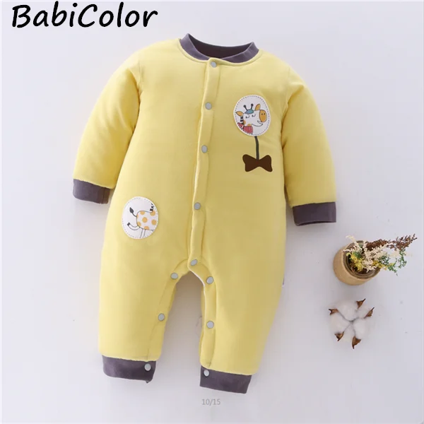 Теплые комбинезоны для новорожденных девочек и мальчиков теплые малышей на