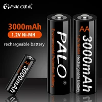 palo 1 2v ni mh aa battery 1 2v aa rechargeable battery for high quality toys cameras flashlights 1 2v aa batteries