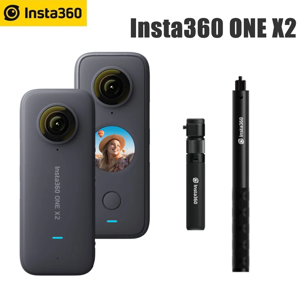 Спортивная Экшн камера Insta360 One X2 ONE X 2 селфи палка 5 7 K видео водонепроницаемый до 10