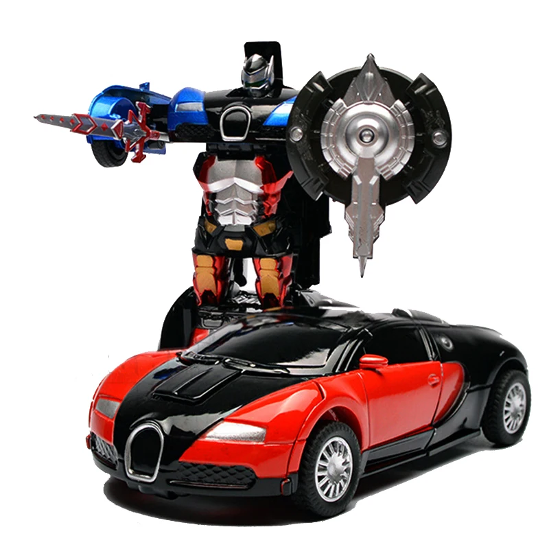 Робот деформация в один клик King Kong задняя модель автомобиля Bugatti спортивный