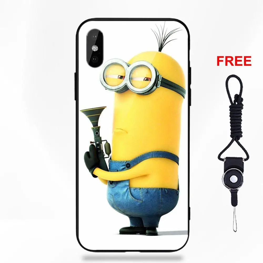Gru Kids Minions D Me Мягкий ТПУ оправа закаленное стекло 2018 Новое поступление для Apple iPhone 5