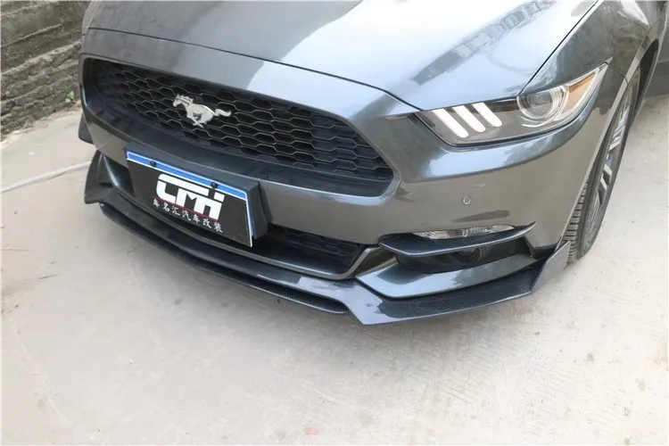 Для Ford Mustang 2015 2016 2017 Настоящее углеродное волокно для автомобильного переднего